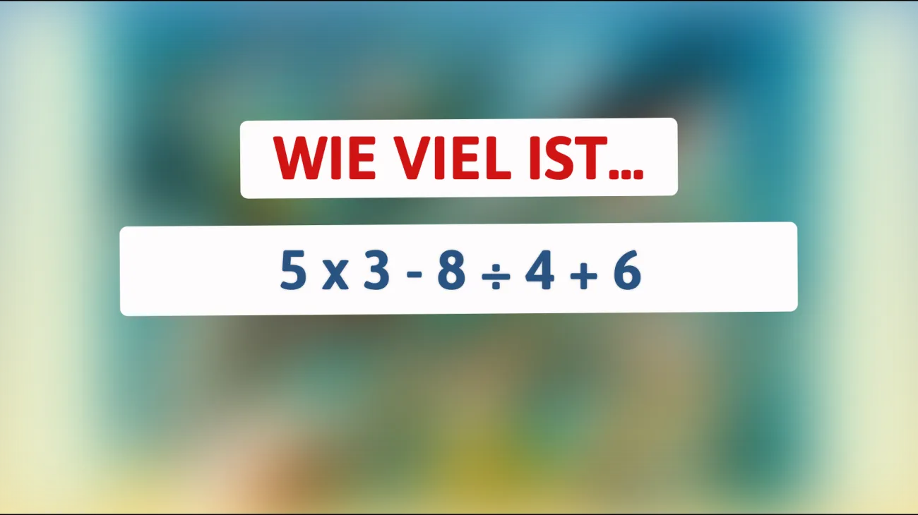 Dieses Rätsel bringt selbst die besten Köpfe ins Grübeln: Kannst du die richtige Antwort finden?"