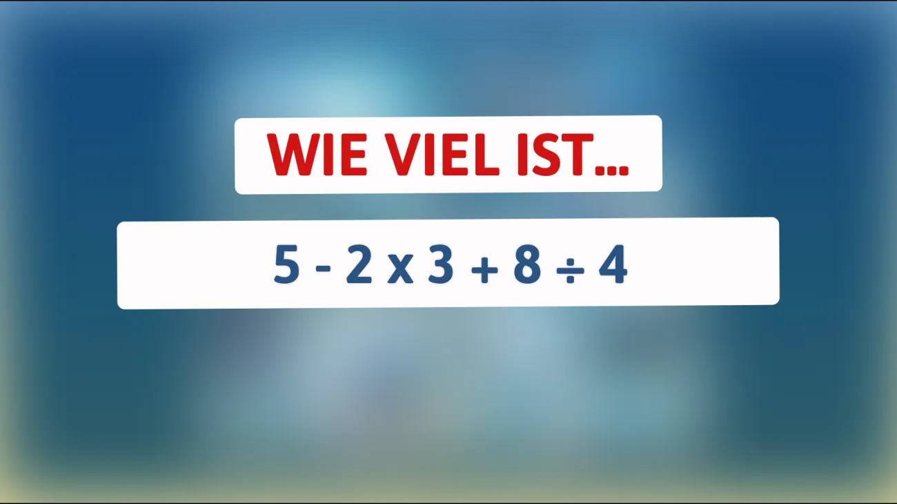 Nur 1% der Menschen lösen dieses knifflige Rätsel: Teste dein mathematisches Können!"
